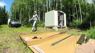 TimeLapse Shed Build June 10 2013 GoPro [upl. by Oakleil]