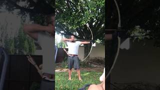 Testing a Primitive Flatbow by Victor Petroni [upl. by Ilek]