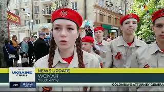 Selfproclaimed Donetsk Peoples Republic marks eight years since independence referendum [upl. by Yacano]