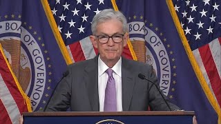 Fed Chair Powell speaks after release of policy decision [upl. by Aisset]