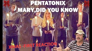 Pentatonix Mary Did You Know  Reaction [upl. by Ioves84]