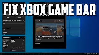 How To Fix Xbox Game Bar Not WorkingNot Opening in Windows 10 [upl. by Ailhad]