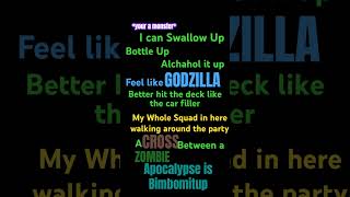 GODZILLA lyrics Eminem [upl. by Aneeuqahs]