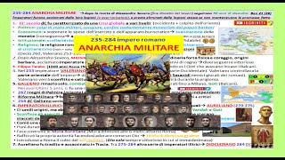 17 storia Roma ANARCHIA MILITARE 235284 crisi del III° secolo Valeriano Gallieno Aureliano [upl. by Tamiko]