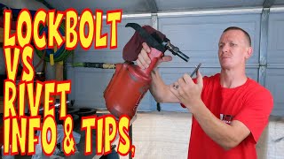 ⫷ Huck Lock Bolt vs Rivet Lock Bolt Magna Lock Air Rivet Rivet Gun ⫸ [upl. by Nohs346]