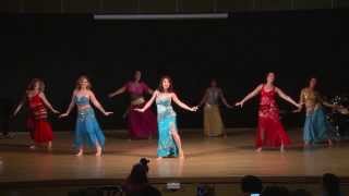 Enta Omri Remix  Belly Dance show by BellyTal amp troop [upl. by Tabbitha]