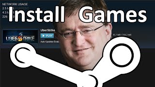 How To Download Games On Steam and Then Install Them [upl. by Diva]