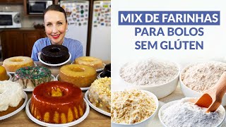 MIX DE FARINHAS SEM GLÚTEN PARA BOLO [upl. by Hamer652]