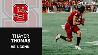 NC State WR Thayer Thomas Highlights vs UConn [upl. by Erdried]