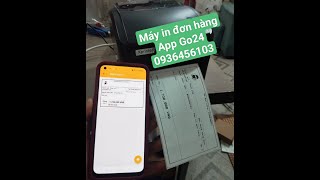 Máy in đơn hàng App Go24 kết nối điện thoại qua mạng lan  Xprinter XP 420B khổ A6 [upl. by Smailliw480]