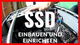 SSD Festplatte einbauen und einrichten  Windows kompletter Guide ungeschnitten [upl. by Kama]