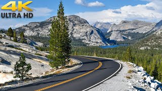 Tioga Pass Scenic Drive Through Yosemite National Park  Sierra Nevada Mountains 4K [upl. by Nylzzaj]