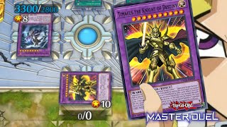 WHEN YOU SUMMON TIMAEUS THE KNIGHT OF DESTINY AGAINST THE KING OF GAMES YUGI IN YUGIOH MASTER DUEL [upl. by Aleahpar]