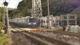 Nゲージ JR西日本 223系＆225系 新快速 PART2 車窓～View From A Train Window [upl. by Yssej]