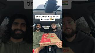 Trying Indian pizza for first time ever butter chicken tandoori pizza [upl. by Cindi]