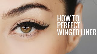 HOW TO Perfect Winged Eyeliner  8 Steps for Perfect Cat Eye Everytime [upl. by Erminie]