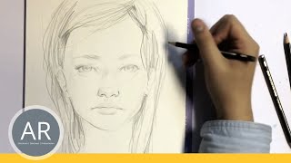 Zeichnen lernen  Portrait Zeichnen  Akademie Ruhr Tutorial [upl. by Sidoney]