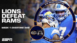 LIONS TAKE DOWN RAMS IN OVERTIME ❕❗ Recapping the WILD Week 1 finish 🏈  SC with SVP [upl. by Zaslow]