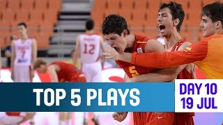 Top 5 plays  19 July  2014 U20 European Championship [upl. by Leviram]