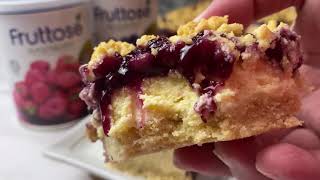 Resipi Blueberry Cheesecake Crumble Bar  Sedap Mudah amp Cara Sangat Mudah [upl. by Si]