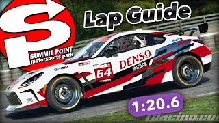 GUIDE  Toyota GR86 Cup 1206 LAP  Summit Point Raceway FIXED iRacing VR [upl. by Aneehta304]