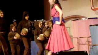 Willy Wonka jr Veruca makes her demands Jade the squirrel on stage [upl. by Oys]