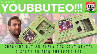 Checking out the 70s Subbuteo Continental Display Edition Unboxing on Youbbuteo [upl. by Lobel]