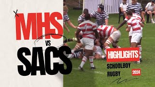 1st XV Michaelhouse vs SACS Rugby 2024 Highlights [upl. by Sordnaxela]