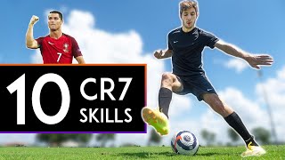 TOP 10 Cristiano Ronaldo Skills [upl. by Aihsema]