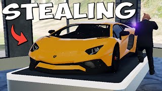 Stealing Cars from Lamborghini Dealership sa GTA 5 [upl. by Edris514]