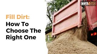 Fill Dirt Different Types of Fill Dirt and How to Choose the Right One [upl. by Jezrdna]