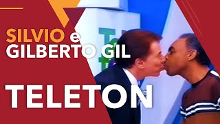 SILVIO SANTOS BEIJA GILBERTO GIL – 2001 [upl. by Sessylu]