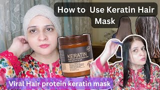 How to Use Keratin Hair Mask  Keratin At Home  Viral Hair Keratin Mask [upl. by Carley]