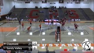 2023 JV Volleyball Claymont vs TV [upl. by Nnylaf]