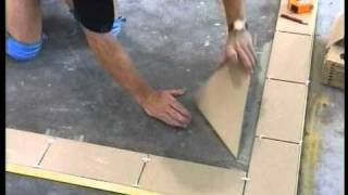 How to Tile amp Grout Part 3 Tiling The Floor The Best Way to tile a floor start to finish [upl. by Martreb]