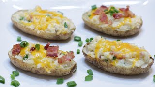 How to Make Twice Baked Potatoes  Easy Baked Potato Recipe [upl. by Methuselah]