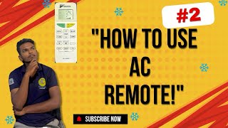 How to use AC remote Demo  Full Explain air conditioner Remote Daikin All brand remote Acwala24x7 [upl. by Nosreh137]