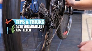 Achterderailleur afstellen hoe werkt dat [upl. by Eicyal]