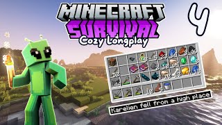 Minecraft Survival  Mining Expedition  Cozy Longplay  121 No Commentary Ep 4 [upl. by Ashbaugh221]