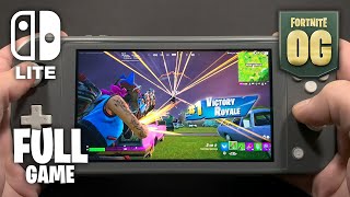 Fortnite OG on Nintendo Switch Lite 612  FULL GAME [upl. by Ahtnamas]