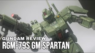 GUNDAM REVIEW HGUC RGM79S GM SPARTAN [upl. by Imoyik]