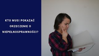 28 Czy pokazać orzeczenie o stopniu niepełnosprawności swojemu pracodawcy [upl. by Cohdwell265]