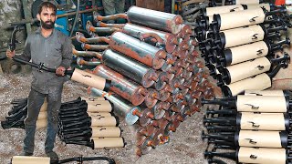 Amazing Manufacturing Of Rickshaw Muffler Complete Rickshaw Muffler Making Process in Factory [upl. by Grimbly257]