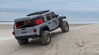 Beach trail Gladiator Scx10 III Part 2 [upl. by Nagle]