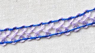 How to do herringbone ladder stitch [upl. by Niak]