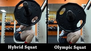 Hybrid Squat Tutorial Hybrid vs Olympic Squat [upl. by Sletten]