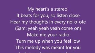 Glee  Stereo hearts  lyrics [upl. by Eihcir465]