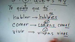 Present Subjunctive in Spanish Forms [upl. by Anytsirk]