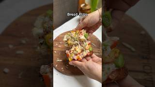 🍞Bread Pizza🍕😍🧀🤤ytshorts breadpizza easyrecipe foodshorts cheesynoovenpizza [upl. by Nayrbo]