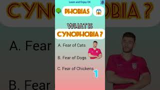 quiztime facts phobiascynophobiaquizze gkquiz learn quizzing [upl. by Benzel457]